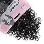 Youxuan 1000-Pack Elastic Hair Ties Non-slip Rubber Hair Bands for Girls, Black