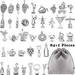 85 Pieces Wine Charms for Jewelry M