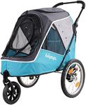 Ibiyaya Happy Pet Trailer V2 Jogger Stroller for Dogs, Ocean Blue