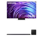 SAMSUNG 55-Inch OLED HDR Pro 4K S95D Smart TV + SAMSUNG HW-S800D/ZC 3.1.2 Ch Slim Soundbar with Dolby Atmos - Black