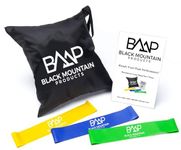 Black Mountain Products Resistance Loop Bands Set of Three with Starter Guide and Carrying Bag
