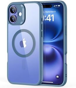 ESR for iPhone 16 Plus Case, Compatible with MagSafe, Shockproof Military-Grade Protection, Magnetic Phone Case for iPhone 16 Plus, Classic Hybrid Case (HaloLock), Clear Blue