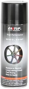 EASTUP Premium Satin Black Acrylic Enamel Wheel Spray Paint - Brilliant Finish, High Durability, Fade-resistant, Quick Drying Rim Coating