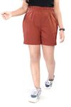 YOUNO Girls Shorts - Side Pockets - Brown - 11-12 Years