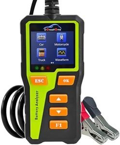 DonosHome DH310 12V Car Battery Tester 5-30V 100-2000 CCA Load Tester Automotive Battery Analyzer AGM Lithium Gel Alternator Digital Battery Charging&Cranking System Tester for Auto Truck Motorcycle