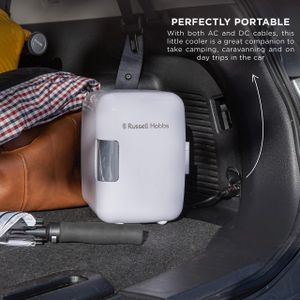 Russell Hobbs 4L Mini Cooler and Warmer – Portable Compact Fridge