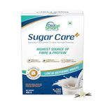 DiabeSmart Sugar Care Plus for Diabetes Management 400g| 90% Low Fat, High Fiber & High Protein| Low GI Sugar Free Diabetic Protein Powder| Adult Nutrition Drink| Vanilla