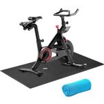 Bike Training Mat,Exercise Bike Mat Bicycle Trainer Hardwood Floor Carpet Protection Workout Mat for Indoor Treadmill,Stationary Bike Mat for Peloton Spin Bikes,Thick Mats for Exercise Equipment