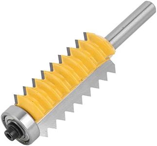 Jeu de Mèches de Défonceuse, 8 Tiges de Fraise à Bois, Rail de Fraise, Fraise à Joint Réversible, Fraise à Bois, Fraise à Bois avec Conception Anti-Retour,(Couteau à Tenon Multi-Dents 8X55)