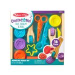 Melissa & Doug Created by Me! Cut, Sculpt, and Roll Modeling Dough Kit With 8 Tools and 4 Colors of Modeling Dough | Dough Stampers, Arts And Crafts For Kids Ages 3+