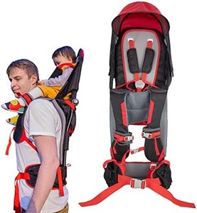 Baby Shoulder Carrier Baby Hiking Backpack Carrier with Rain Cover Sun Shade for Child Safe Backrest and Toddler Ergonomic Seat Holds 40 Pound for Children Between 6 Months-3 Years Old Babies