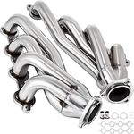 VEVOR Exhaust Header Set 1 5/8" Exhaust Turbo Headers, Stainless Steel Exhaust Manifold Headers, Shorty Engine Conversion LS Swap Exhaust Headers for Chevy Corvette 1963-1981 V8 Engines