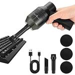 CECOMBINE Mini Vacuum Cleaner Cordless, USB Computer Cleaners Handheld Keyboard Vacuum Cleaner with 2 Vacuum Nozzles & 2 Washable Filters for Keyboard/Laptop/Computer/Car/Home Cleaning/Pet House