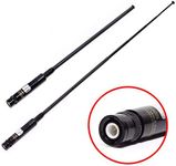 TengKo RH-660S BNC Dual Band VHF UHF 144/430MHz Telescopic Antenna High Gain Two Way Radio Antenna for Kenwood ICOM IC-V8 IC-V80 IC-V82 IC-V85 TK100 CB Radio Baofeng Ham Walkie Talkie