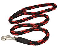 Dogs My Love Dog Rope Leash 4ft Long (XLarge: 4ft Long; 5/8" Diam (14mm), Red/Black)