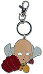 One Punch Man S2 Saitama Flying Punch Pose Metal Keychain