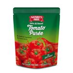 Nature's First Tomato Puree 1 Kg (Pack of 4), Fresh, Thick & Natural Tomato Paste for Cooking, Add Rich Flavour in Dishes, No Added Salt, No Preservatives, Sweet and Pure, Vegetarian