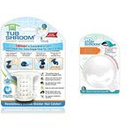 TubShroom TSWHT454 The Revolutionary Tub Drain Protector + StopShroom The Ultimate Universal Drain Stopper Plug