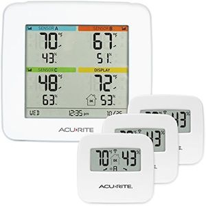 AcuRite 01095M Indoor Temperature & Humidity Station with 3 Sensors