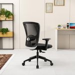 Green Soul® | Jupiter Go | Office Chair | Mid Back Mesh Ergonomic Home Office Desk Chair | Height Adjustable Armrests | 2D Adjustable Lumbar Support | Multi-Tilt Lock Mechanism | Nylon Base