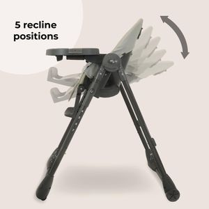 My Babiie Highchair – Grey Adjustable Baby Feeding Chair