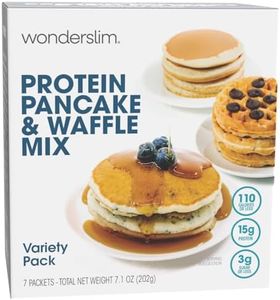 Wonderslim Protein Pancake & Waffle Mix, Variety Pack, Low Sugar & Low Calorie (7ct)