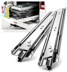 YENUO With Lock Heavy Duty Drawer Runners Slides Full Extension 300 350 400 450 500 550 600 650 700 750 800 850 900 950 4000 mm Ball Bearing Side Mount Metal Rails Track Guide Glides 68 kg Load 1 Pair