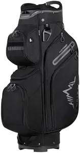 UNIHIMAL Golf Cart Bag, 15 Way Organizer Divider Top with Handles and Rain Cover (Black)