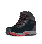 Columbia Youth Unisex Newton Ridge Amped, Black/Mountain Red, 9