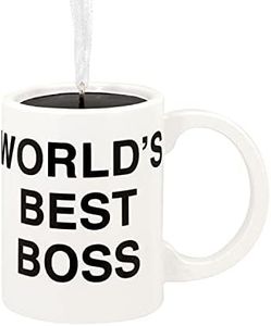 Hallmark The Office World's Best Boss Coffee Mug Christmas Ornament