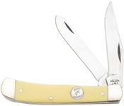 Bear & Son Cutlery C307 Delrin Mini Trapper Knife, 3 1/2", Yellow
