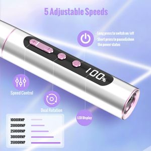 Denabuty Cordless Nail Drill – 35,000 RPM Electric Manicure Tool