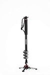 Manfrotto Video Monopod XPRO+, 4-Section Aluminium Camera and Video Support Rod with Fluid Base, Photography Accessories for Content Creation, Video, Vlogging