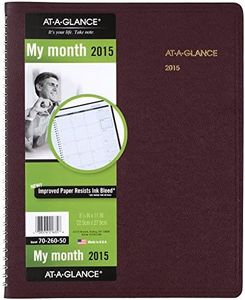 AT-A-GLANCE 7026050 Monthly Planner, 8 7/8 x 11, Winestone, 2016-2017