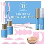 Lash Lift Kit + Brow Lamination Kit + 2-in-1 Solution + At Home Brow Lamination Kit + Lash Lift + Lasts 6-8 Weeks + 15 Applications + DIY Perm Kit for Eyelashes and Brows