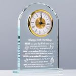 Movdyka 60th Birthday Gifts for Women Men - Crystal Clock Gifts Personalized 1964 60 Year Old Birthday Present for Her Him - Happy 60th Birthday Gifts Ideas for Mom Dad Unique