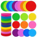 IKAYAS 100 Pcs Carpet Spots Markers Carpet Circles Carpet Dots Markers for Kids Preshool Classroom Social Distancing, Carpet Floor Dots Carpet Markers for Classroom Decoration