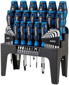 Draper 81294 44Pc S.Driver Set+Stand Blue