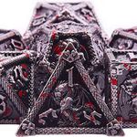 SIQUK 7-Die Metal Dice for DND Poly