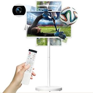 OFD 32 Inch Portable Smart TV FHD 1080P IPS Touchscreen Tablet,Running Android 15 OS,EDLA-Certified,Rolling TV on Wheels,Built-in Battery,6+128GB Storage,8MP Webcam,Speaker,Voice Remote,Full Rotation