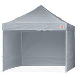 ABCCANOPY Ez Pop Up Canopy Tent with Sidewalls 10X10 Commercial -Series, Gray