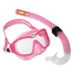 Aqua Lung Sport Children's Kid's Mix Mask and Snorkel Combo (Pink/Clear)