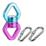 Swing Swivel, 30 KN Pulley, Safest Rotational Device Hanging Accessory with Carabiners for Web Tree Swing, Swing Setting, Aerial Dance, Children's Swing, Hanging Hammock, Hammock Chairs