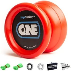 YoyoFactory ONE Yo-Yo - Orange (Modern Spinning yoyo, Beginner to pro, 2 Different Level Ball-Bearings Included, Comes with String)