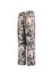 Acme Projects Rain Pants, 100% Waterproof, Breathable, Taped Seam, 10000mm/3000gm for Hiking Golfing Fishing, Camouflage, Medium