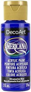 DecoArt DA225-3 Americana Acrylic Paint, Ultra Marine Blue, 2 oz, Ultramarine