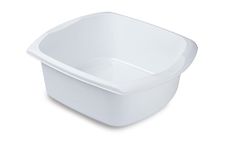 Addis Rectangular Washing Up Bowl, White, 9.5 Litre