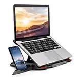 Laptop Stand Adjustable Laptop Computer Stand Multi-Angle Stand Phone Stand Portable Foldable Laptop Riser Notebook Holder Stand Compatible for 10 to 17” Laptops