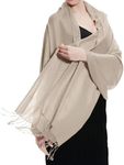 TZ Promise Pashmina Large Soft Plain Shawl/Wrap/Scarf for Women, Camel, One Size