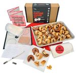 Global Grub DIY Fortune Cookie Kit - Personalized Fortune Cookies Kit Includes Pastry Flour, Sugar, Cocoa Powder, Baking Mat, Paper Fortunes, Edible Ink Pen, Step-by-Step Instructions. Makes 48.